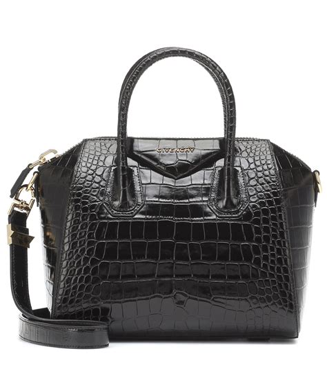 givenchy antigona large bag in black|Givenchy crocodile antigona.